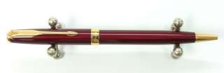 PARKER SONNET RUBY RED LACQUER BALLPOINT OLD PEN *  