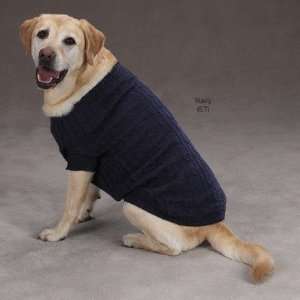  Zack and Zoey UM8489 Cable Knit Crew Neck Dog Sweater Pet 