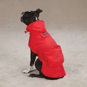  Extra Small Red Stowaway Rain Jacket Dog Rain Coat
