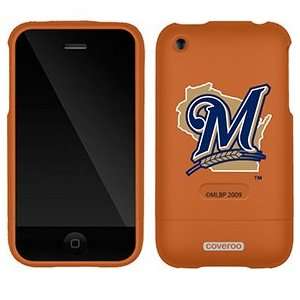  Milwaukee Brewers M in Blue on AT&T iPhone 3G/3GS Case by 
