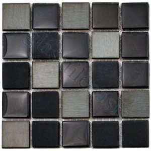   Horizon Blends Series Glossy & Frosted Glass and Metal Tile   14303