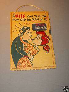 Vintage Kiss Thermometer Japan Humor Comedy  