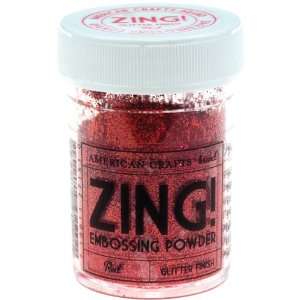 Zing Glitter Embossing Powder 1 Oz Red   628797 Patio 
