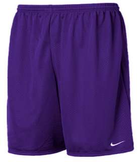 Nike Mens Dark Purple Mesh Workout Training Gym Shorts  