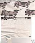 vtg 1950 s novelty basset hound dog polished cotton fabric 5 yds nos 3 