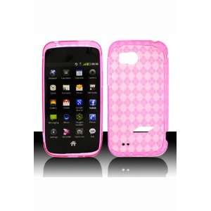 HTC Vigor TPU Case with Inner Check Design   Hot Pink (Package include 