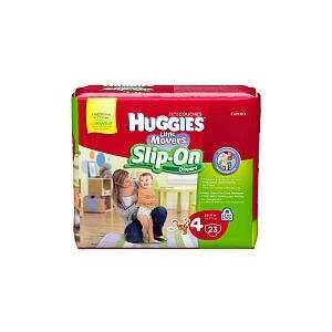  Huggies Little Movers Slip On Diapers Jumbo Pack   Size 4 