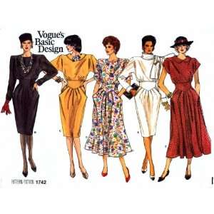  Vogue 1742 Sewing Pattern Misses Midriff Dress Size 12 