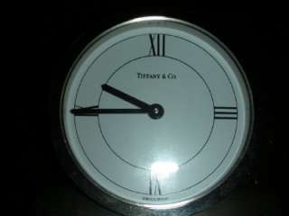 Tiffany & Co. Solid Steel Clock Swiss Made Limited Edition Retail $ 