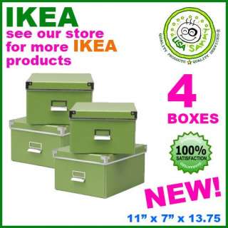 IKEA 4 x Boxes Box Organizer Lid Letter Size fit BESTA  