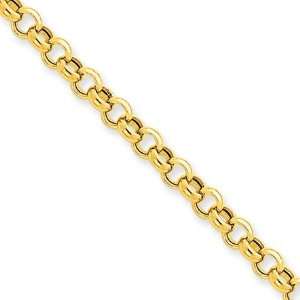  5mm, 14 Karat Yellow Gold, Rolo Chain   30 inch Jewelry