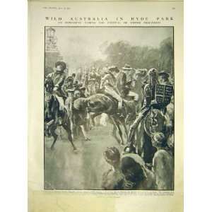  Australia Hyde Park London Festival Holiday Print 1911 