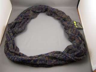 Navy Olive circle infinity endless loop circle cable knit scarf 8 