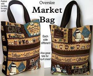   MARKET BAG KIT / Java Tote Bag Kit   All fabric Incl / Lotta Latte