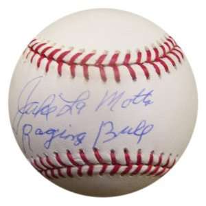  MLB Jake LaMotta Raging Bull Autographed Baseball 