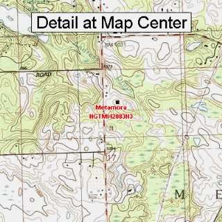  USGS Topographic Quadrangle Map   Metamora, Michigan 