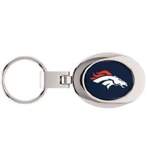 Denver Broncos Domed Metal Key Chain 