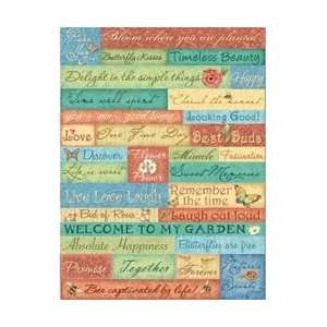  K&Company Nature Embossed Stickers Words K389182; 3 Items 