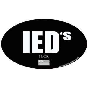  4 Pack Ieds Suck Oval Sticker Automotive