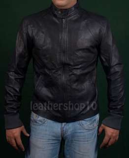 Mens Rocking Antique Leather Jacket, S 5XL,Real Leather  