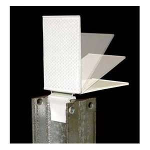  Iflex Guardrail Reflector, Flex Hinge, 1 Sided, White 