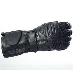  Racer Womens Sport Leather Gloves   X Small/Black 