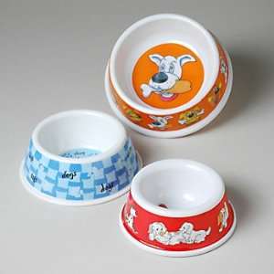  Melamine Dog Bowls 3 Sizes 3 Designs Case Pack 72