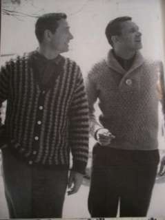 Vtg 1960 BERNAT Classic Sweaters Clothing For All Men KNITTING 30 