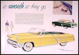 1952 Mercury Monterey Original Color Brochure NOS  