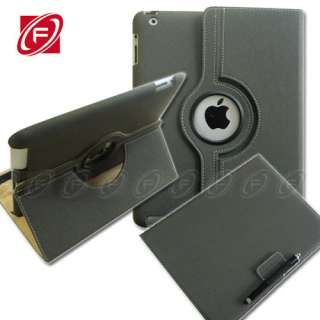   iPad 3rd Generation 360° Rotating Case Cover with Free Stylus  