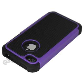   COMBO HARD CASE COVER SOFT GEL SKIN FOR IPHONE 4 G 4S 4th BLACK  