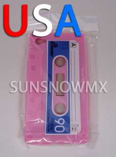   CASSETTE SILICONE CASE COVER for iPhone 4 ** SHIPS FROM USA **  