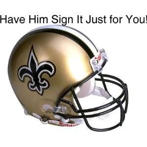 Deuce McAllister New Orleans Saints Personalized Autographed Full Size 