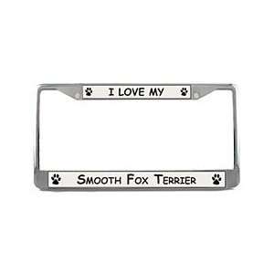  Smooth Fox Terrier License Plate Frame