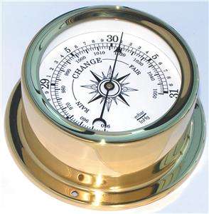 NEW SOLID BRASS ANEROID BAROMETER #EUR 04  