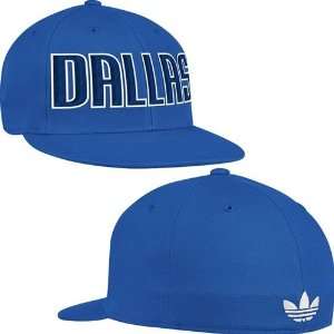  Dallas Mavericks Wordmark Flat Brim Flex Fit Hat (Blue 
