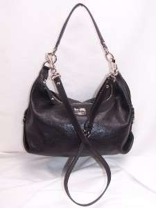 COACH BLACK Leather Madison Hailey Convertible Retail $298 14304 