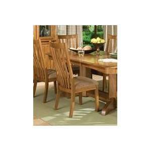  Intercon Highland Park Solid Oak Slat Back Side Chair with 