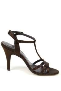   Black Ivory Chocolate Brown T Strap Sandal heels Wedding NEW  