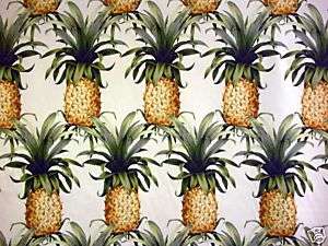100% Cotton Tropical Pineapple Print DURALEE FABRIC  