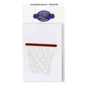  Scrapbook 101 Shape Cardstock Die Cuts, Basketball Net 