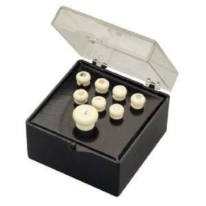 Martin Bridge and End Pin Set, White with Pearl Inlay