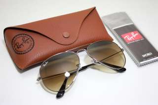   Brown Gradient Faded Aviator Sunglasses 55mm Small 805289178347  