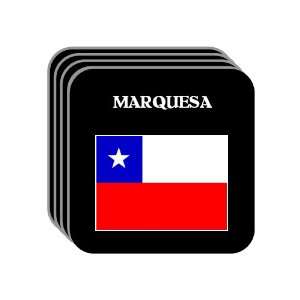 Chile   MARQUESA Set of 4 Mini Mousepad Coasters 
