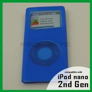   Blue Silicone Skin Case for new iPod nano 2nd Gen 
