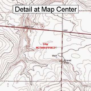  USGS Topographic Quadrangle Map   Irby, Washington (Folded 
