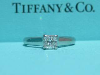 TIFFANY & CO. LUCIDA ENGAGEMENT DIAMOND RING 0.38 G VS1  