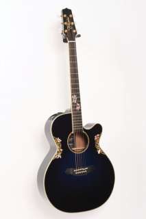 Takamine NEX Limited Edition Acoustic Electric Guitar Deep Blue Burst 