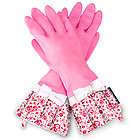 NEW GLOVEABLES PINK with PINK SMALL ROSES & White Bow Gloves 