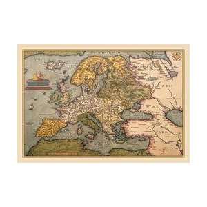  Map of Europe 20x30 poster